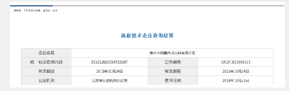 凯鹏合成材料